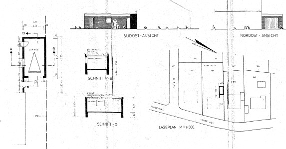 Ansicht und Lageplan