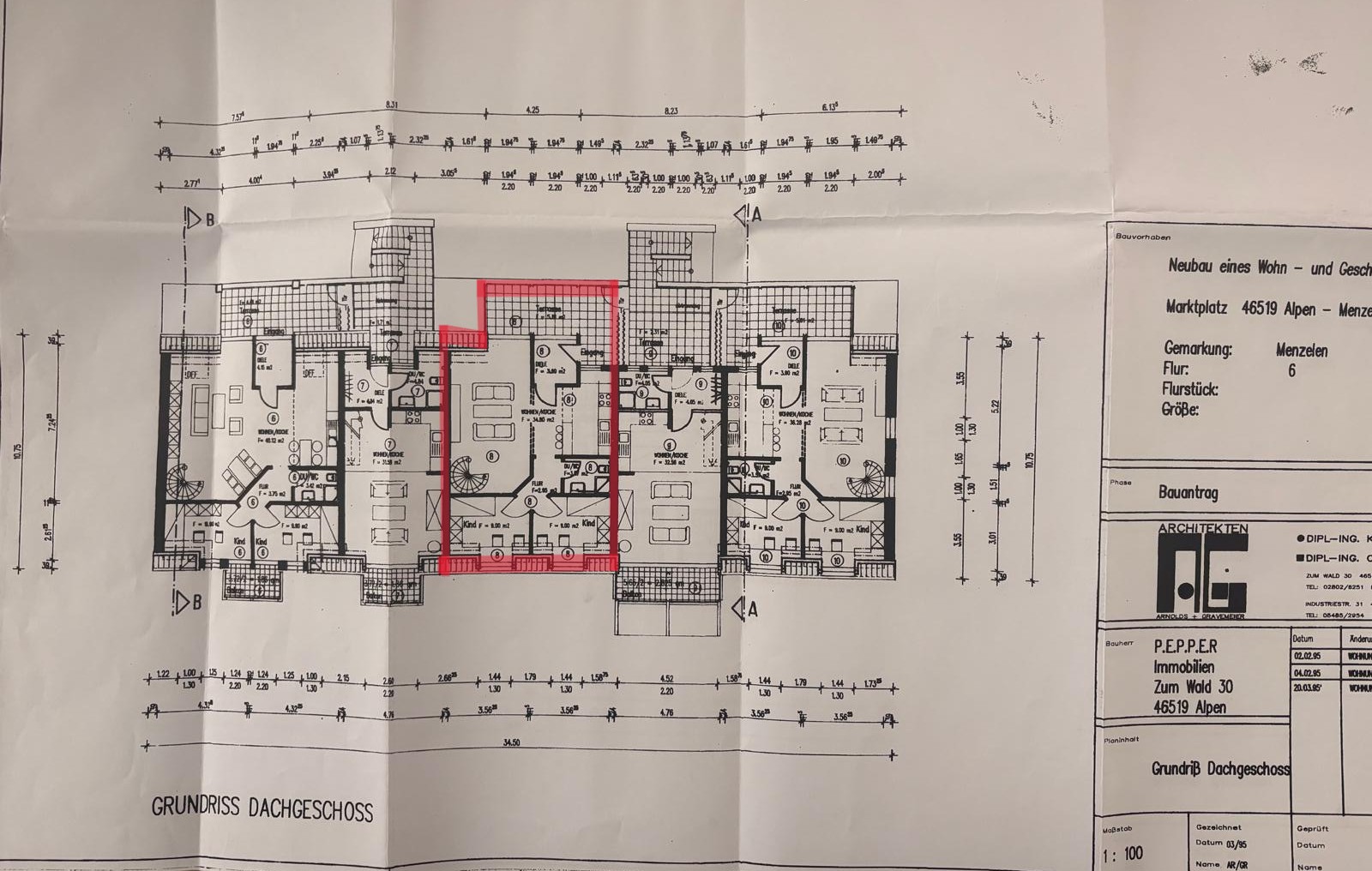 Grundriss Dachgeschoss