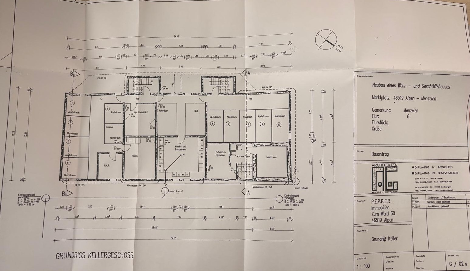 Grundriss Kellergeschoss
