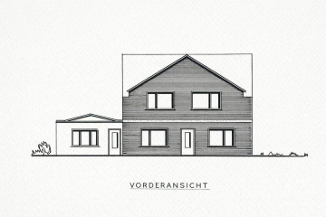 Vorderansicht - Wesel-Büderich: Freistehendes Haus mit Anbau und zwei Wohneinheiten – vielseitig nutzbar!