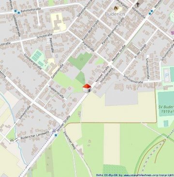 Lageplan - Wesel-Büderich: Freistehendes Haus mit Anbau und zwei Wohneinheiten – vielseitig nutzbar!