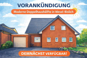 Wesel-Bislich: VORANKÜNDIGUNG: Luxus im Grünen – Doppelhaushälfte mit Pool, Garten und Wintergärten, 46487 Wesel / Bislich, Doppelhaushälfte
